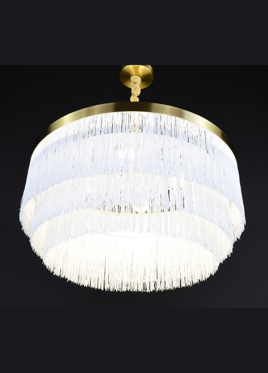 Люстра підвісна на 4 лампочки 27867 Латунь 40-70х60х60 см. Sunnysky (364498821)