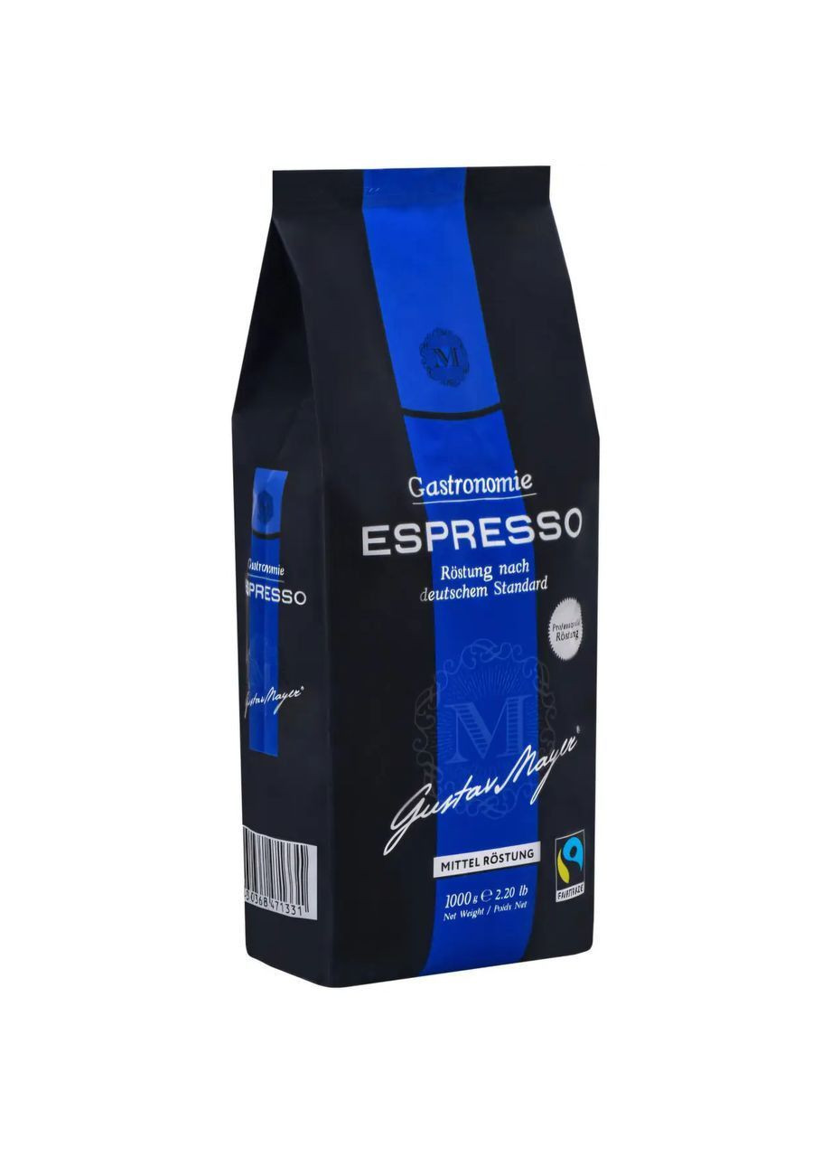 Кофе в зернах Gustav Espresso 1кг, 90% арабика 10% робуста Mayer (362946845)