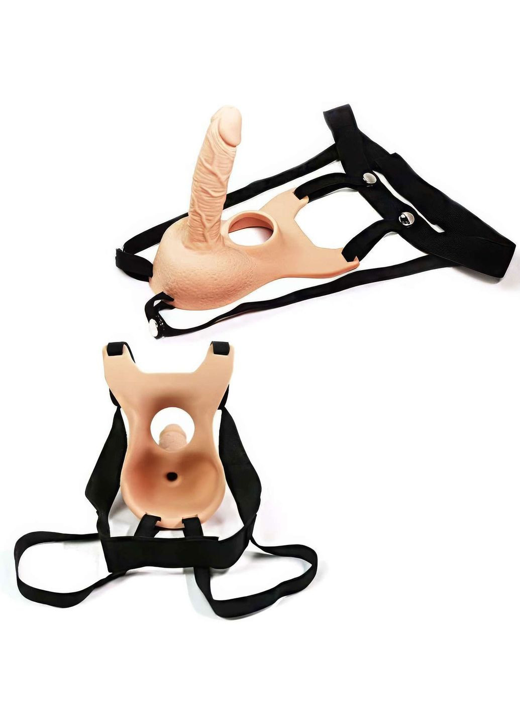 Анальний фалоімітатор на ремені для подвійного проникнення Vibrating Unisex 10 режимів вібрації Lovetoy (366887705)