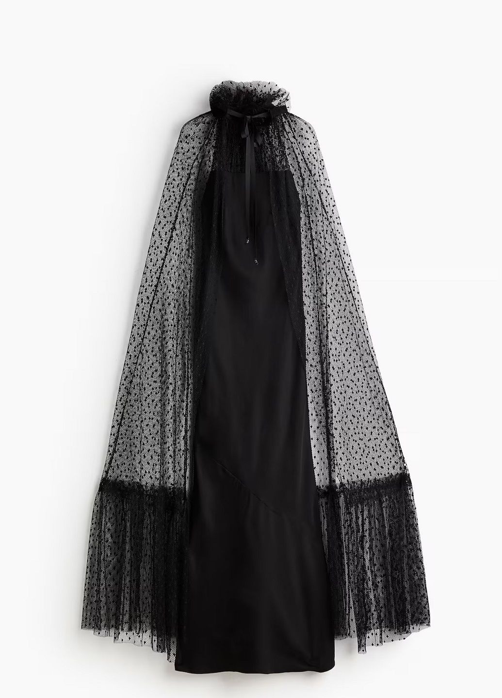 Черное коктейльное платье H&M однотонное