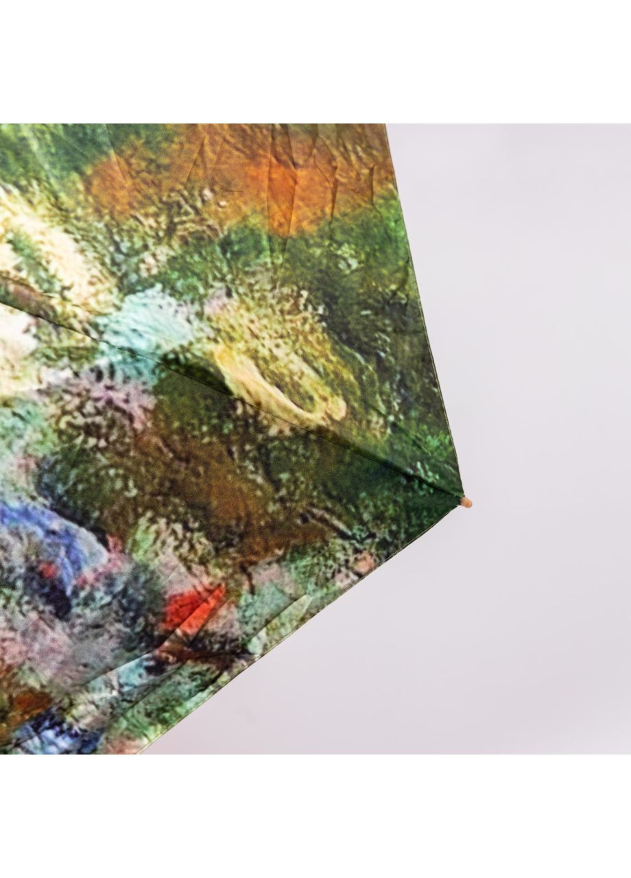 Комбінована} парасолька механічна «водні лілії» моне міцна надійна з поліестеру діаметр 91 см hp-23-1gr Yiwu (370675744)