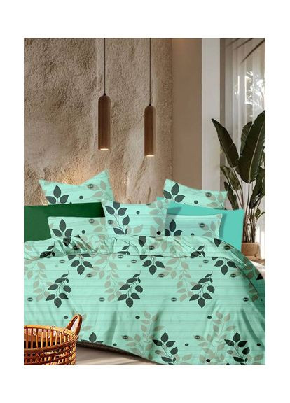 Евро комплект постельного белья Mint 100% Хлопок 200х220 см (Ble-7744) Vital-Textile (367262666)