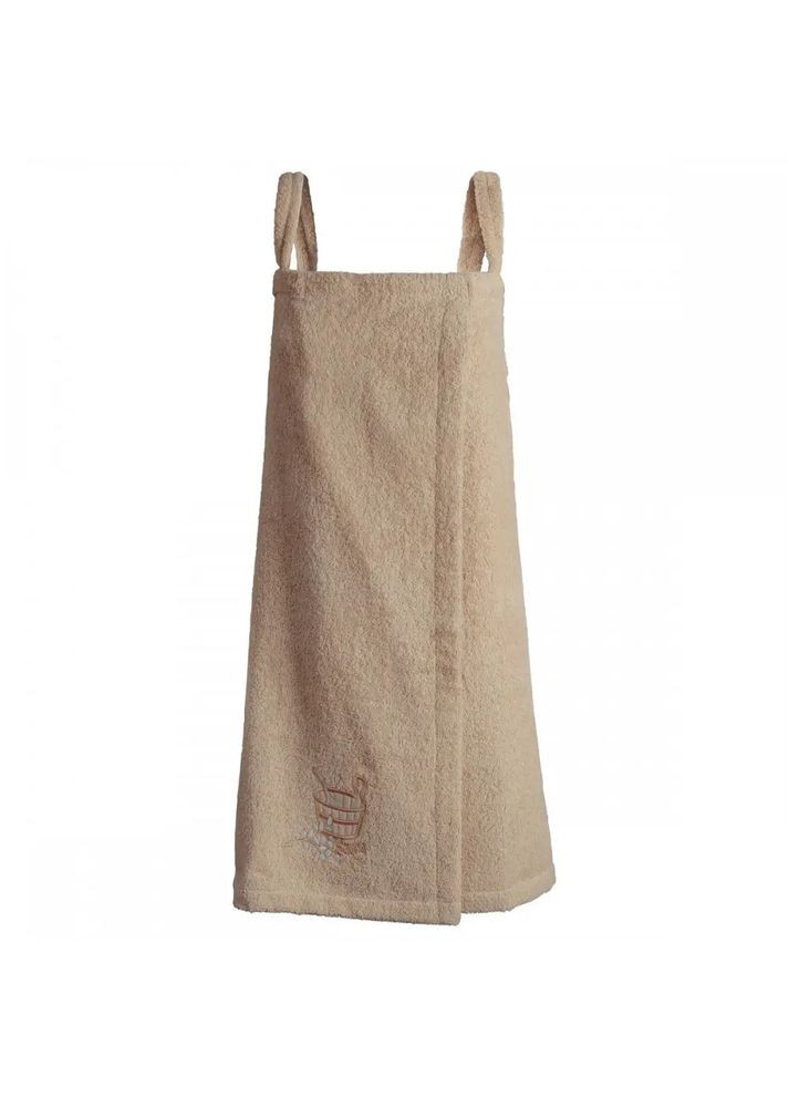 Набор для бани и сауны махровый женский сарафан и полотенца бежевый Ярослав (322288925)