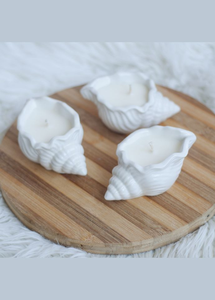 Ароматическая свеча из соевого воска «Мушля» SP2367, 50 г Spokiy (322948843)