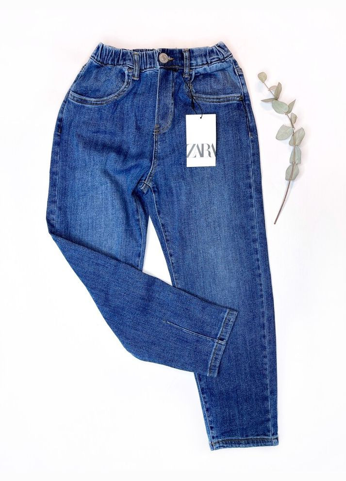 Синие джинсы 122 см синий артикул л826 Zara