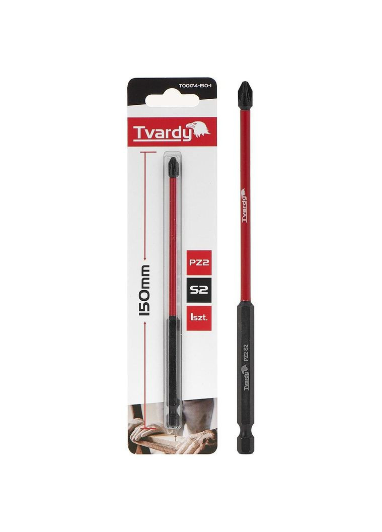 Бита удачна "Tvardy" Pozidriv Pz2 x150мм Geko (342325141)