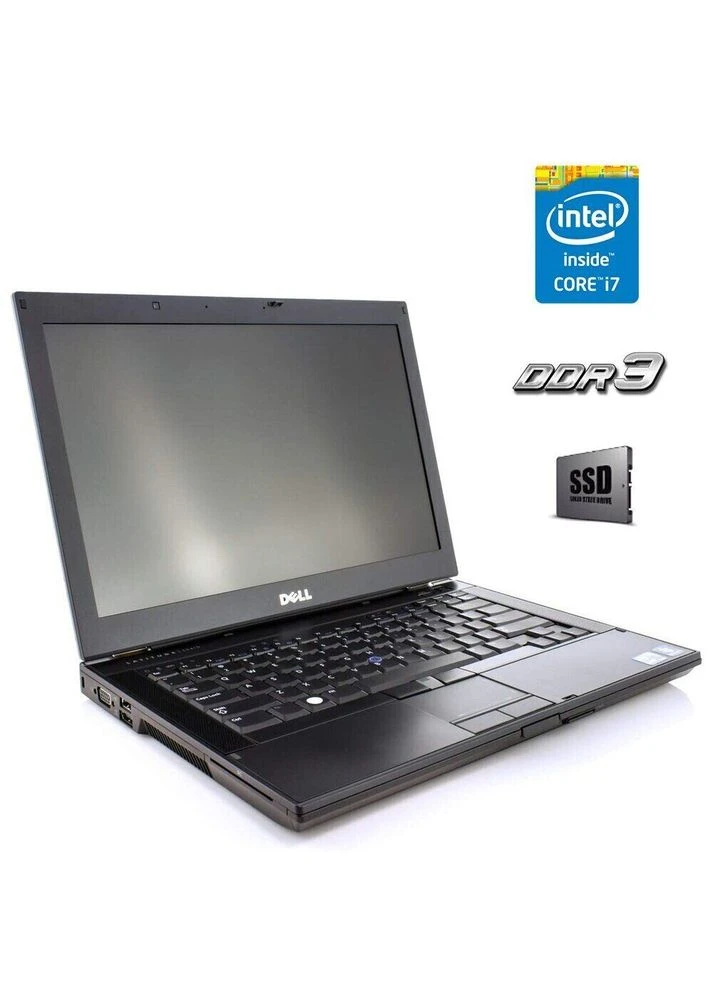 Ноутбук Б-класс Latitude E6410 / 14" (1366x768) TN / intel Core i7-640M (2 (4) ядра по 2.8 - 3.46 GHz) / 4 GB DDR3 / 128 GB SSD Dell (398130974)