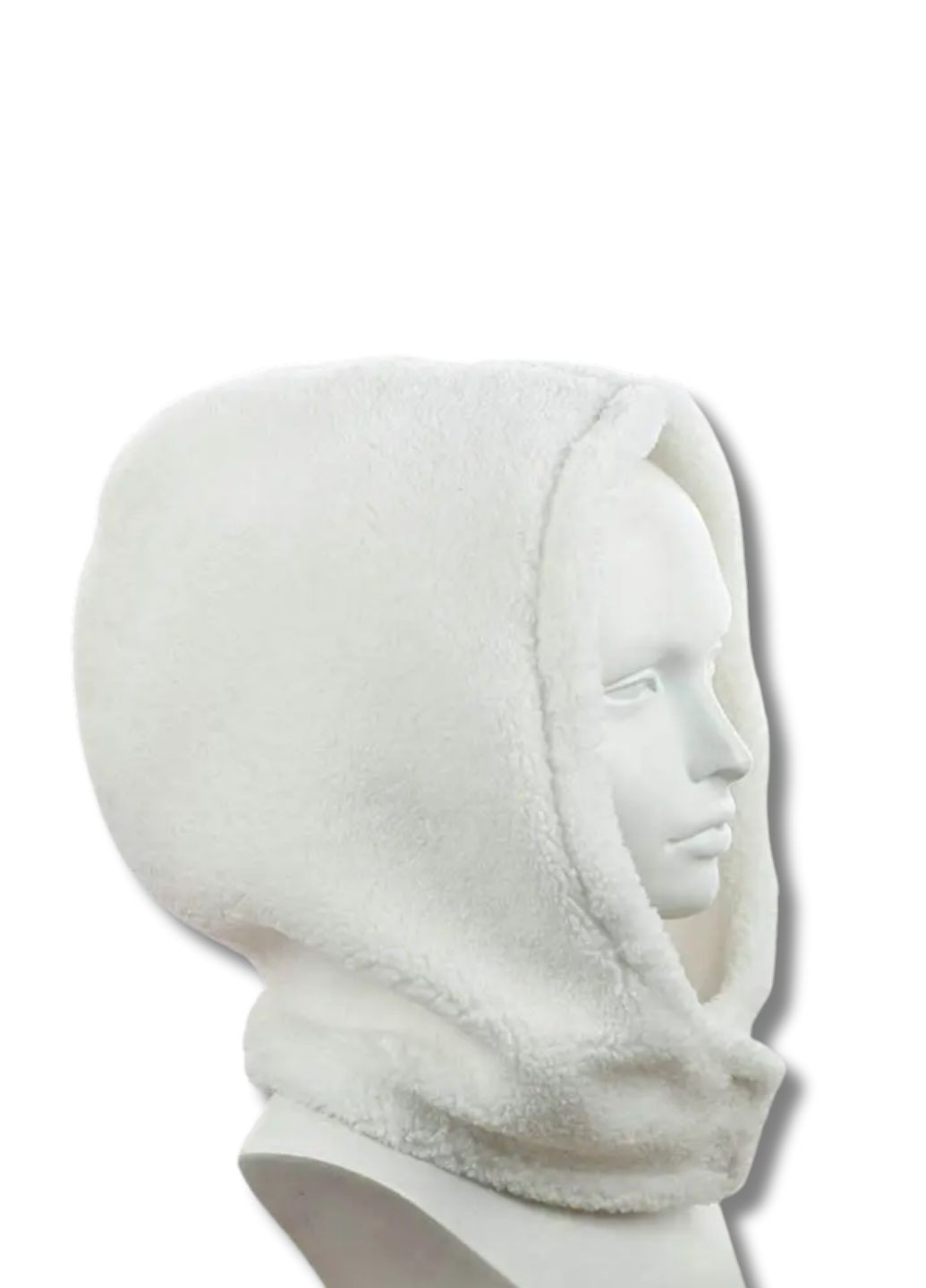 Женский зимний комплект Капор + Кепка - Тедди No Brand Зимовий комплект капор + кепка (355794047)