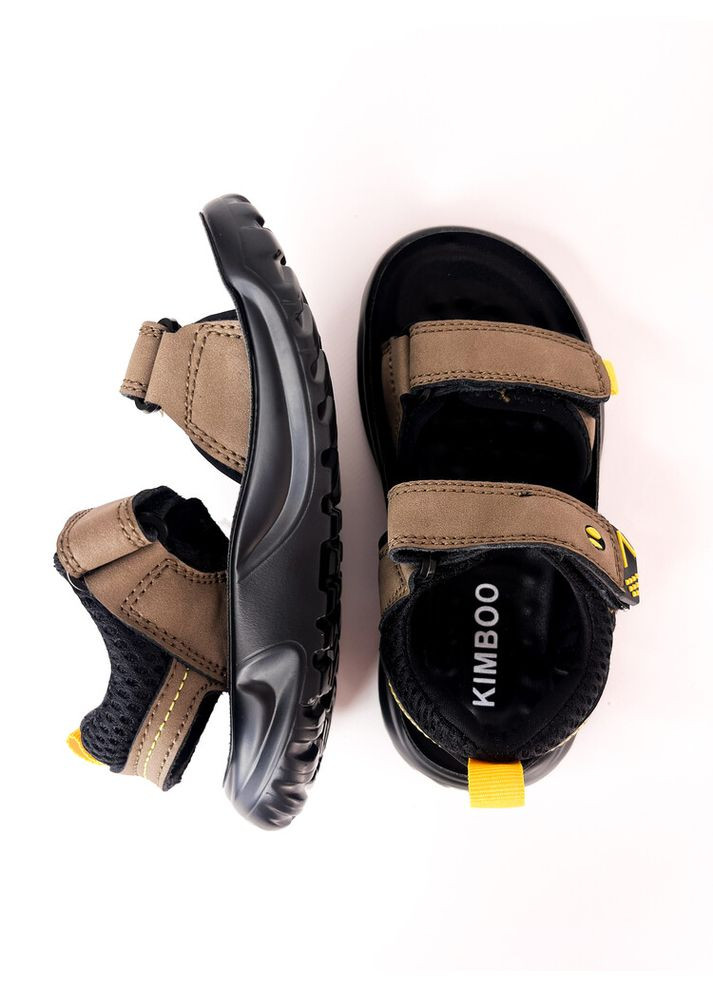 Коричневые детские кожаные босоножки 26 г 16,5 см коричневый артикул б295 Kimbo-O