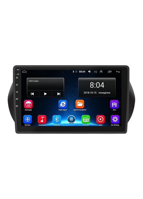 Штатная магнитола для Fiat Qubo I Рестайлинг 2016-2019 экран 10" 2/32Gb Wi-Fi GPS Base 1шт Lesko (336202352)