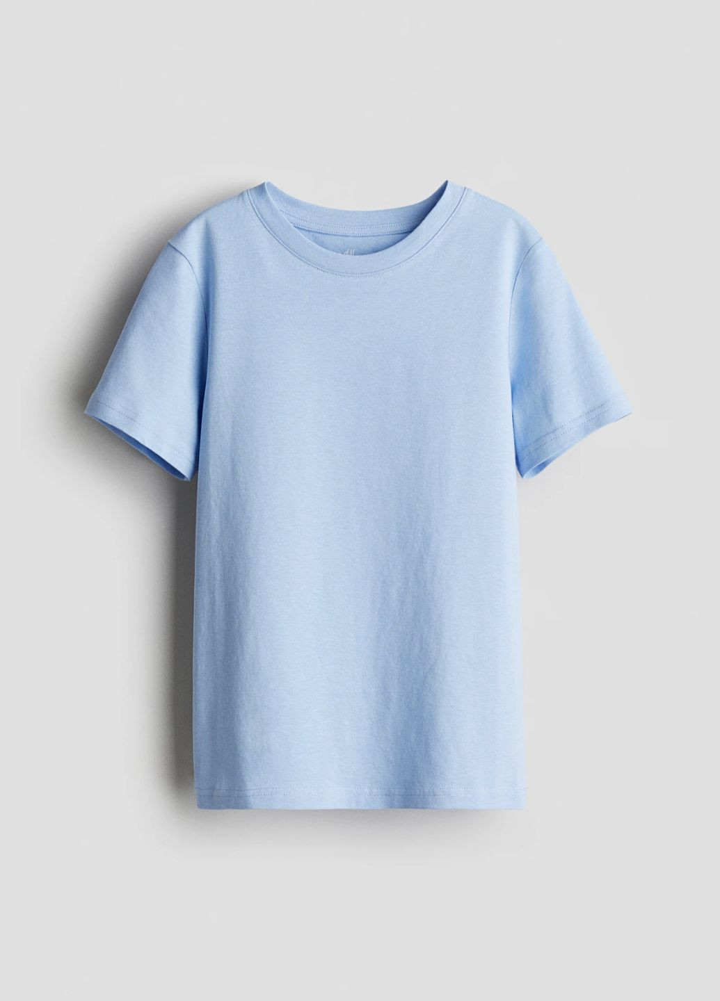 Блакитна літня футболка базова для хлопчика H&M Базова