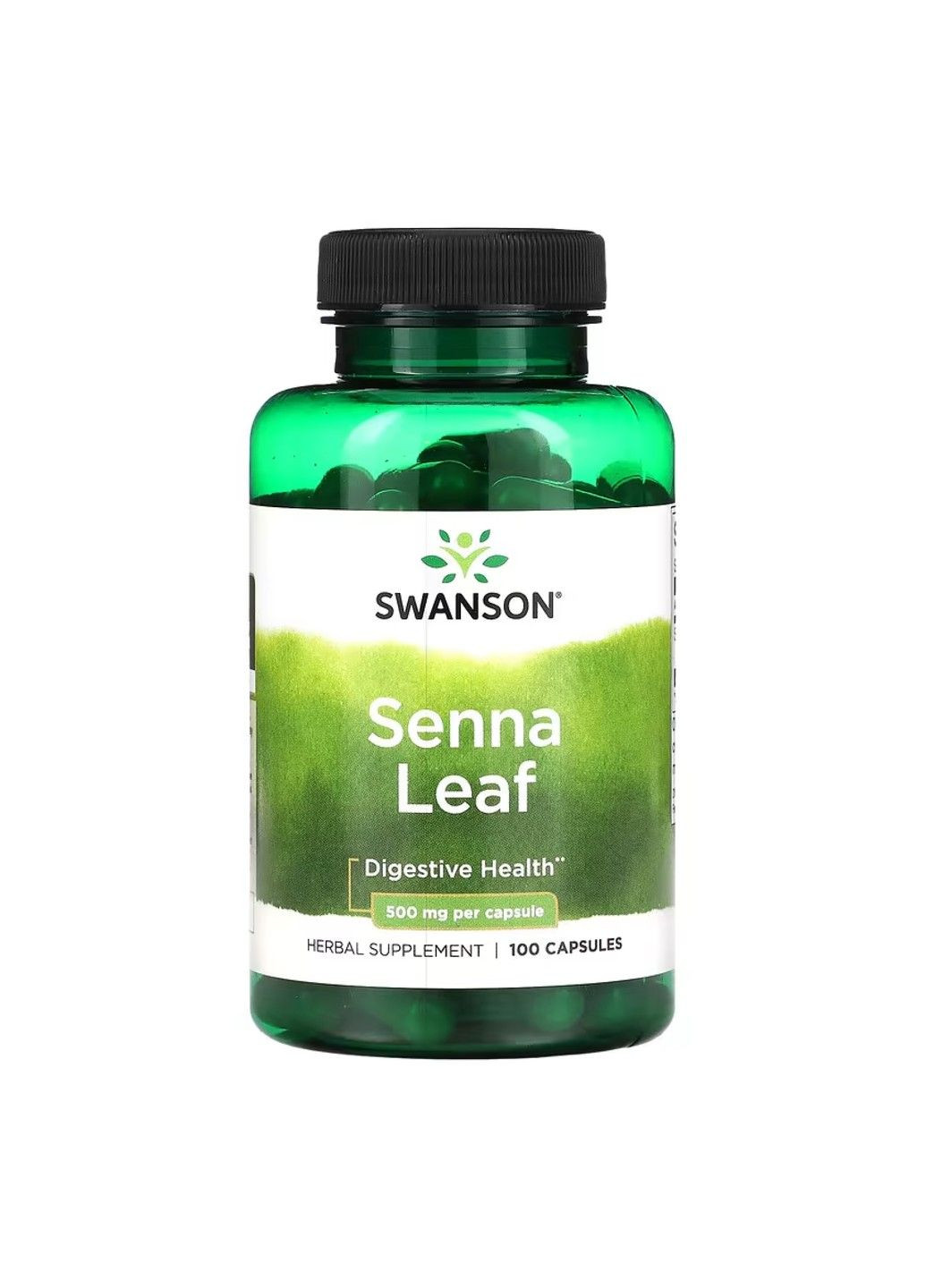 Листя сенни, 500 мг, 100 капсул Swanson (351370730)
