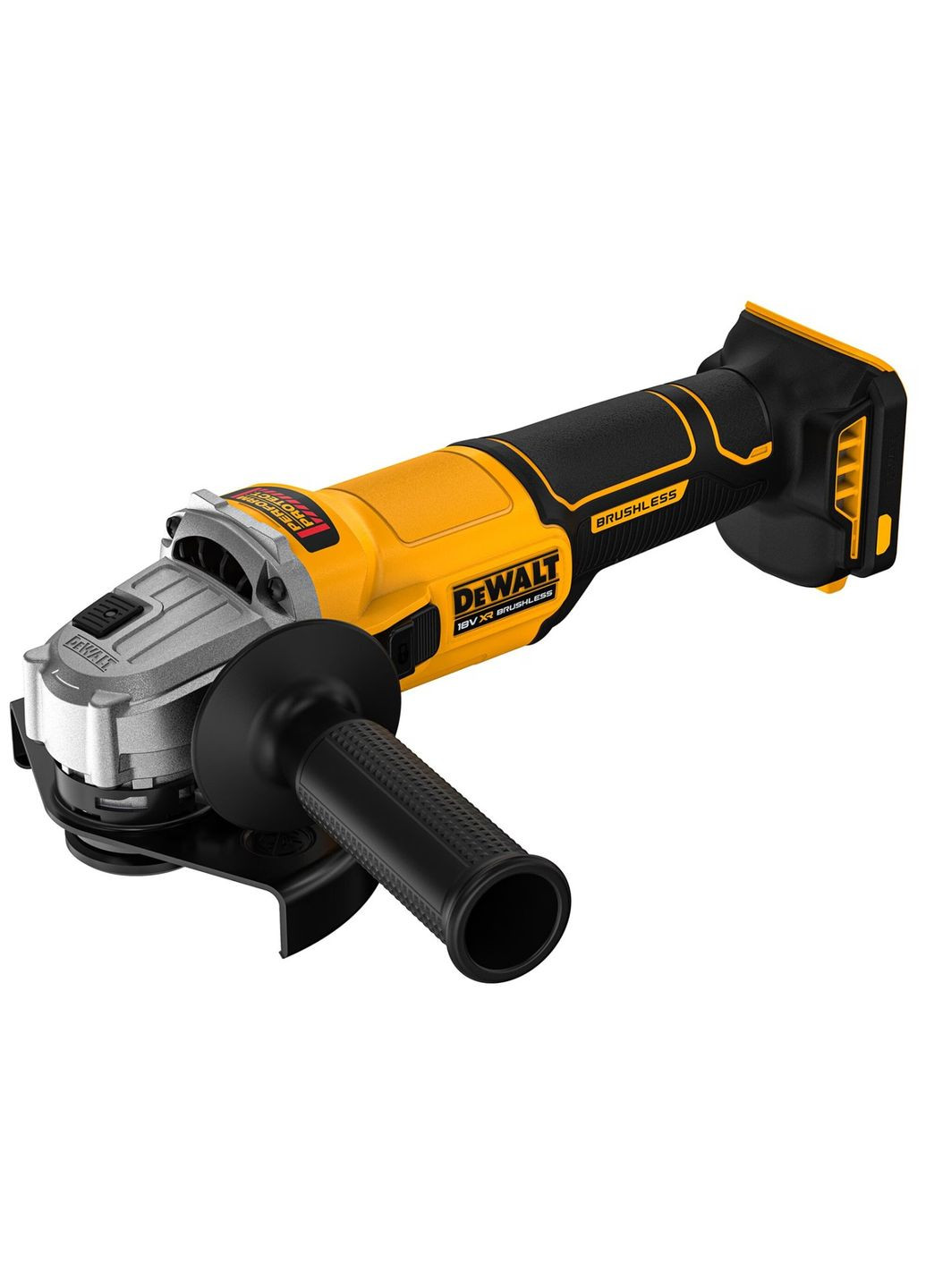 Угловая шлифмашина аккумуляторная 18В XR Li-lon 125мм 0-9000об/мин 1.61кг без АКБ и ЗП DeWALT (372460581)