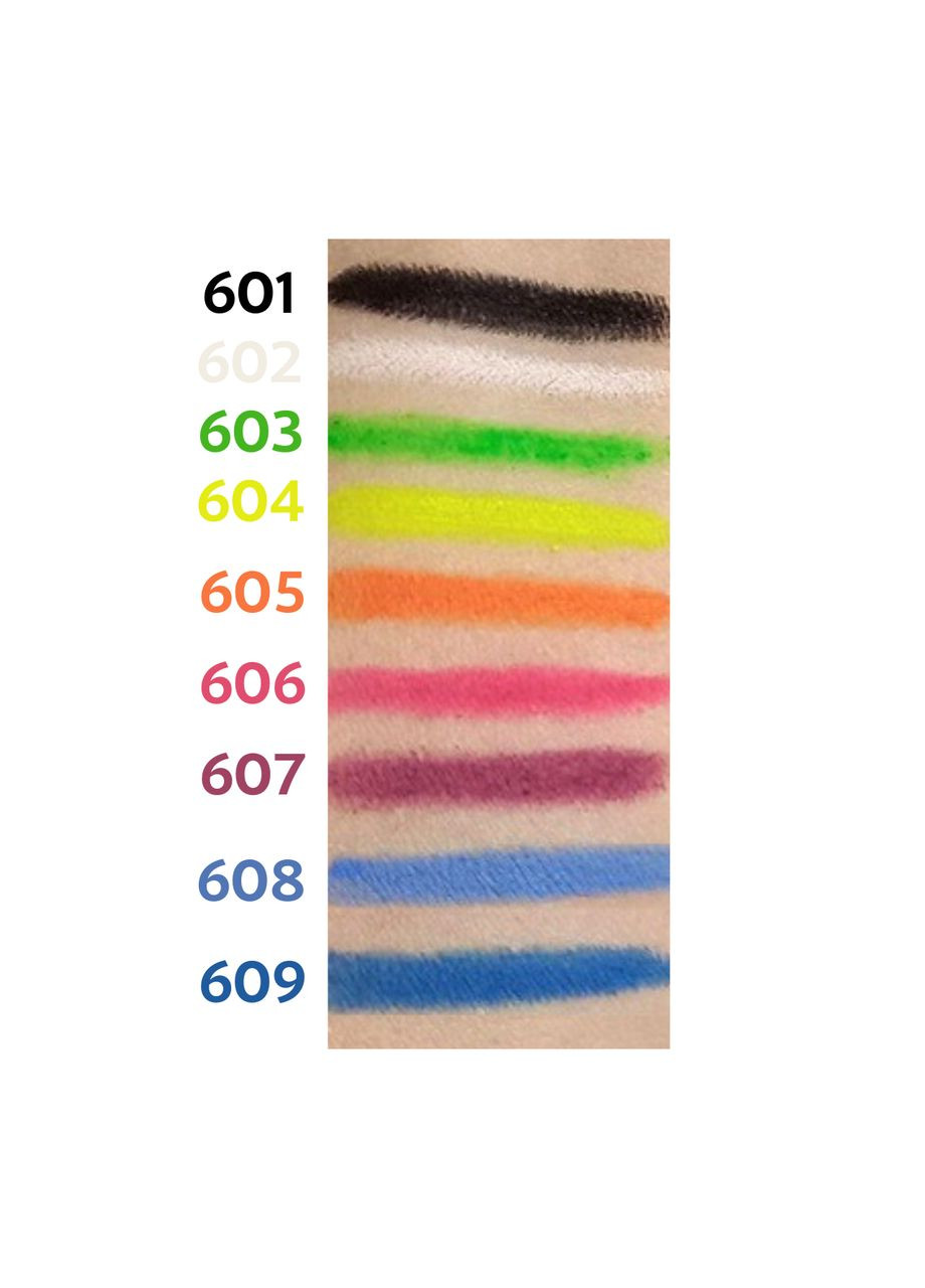 Гелевый карандаш для глаз водостойкий Neon Demon NP 601 № 603 Ярко-зеленный Parisa Cosmetics (337359114)