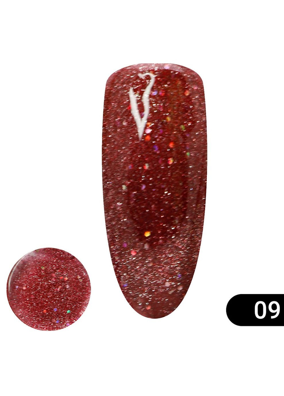 Гельлак Global №9 светоотражающий кошачий глаз 8мл. CatEyes Global Fashion (297922786)