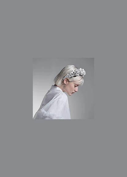 Кришталевий м'який обруч для волосся в ретро стилі прозорий лід No Brand (346600166)