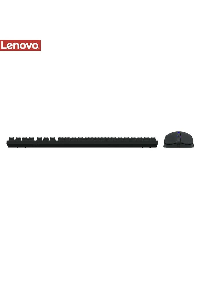 Комплект клавиатура и мышь KM101 (ENG/ РУС) черный Lenovo (388775238)