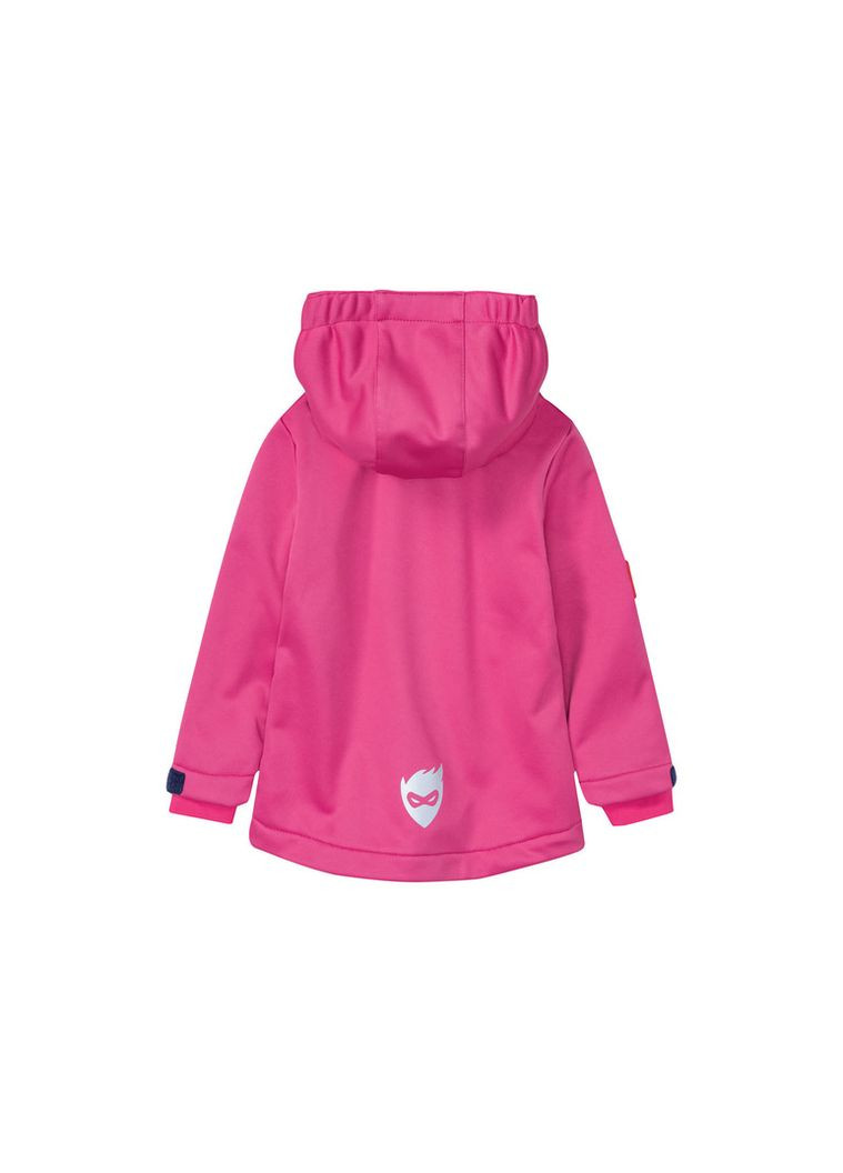 Малиновая демисезонная куртка softshell (софтшел) водоотталкивающая и ветрозащитная для девочки bionic-finish® eco 375429 куртка-лайнер Lupilu