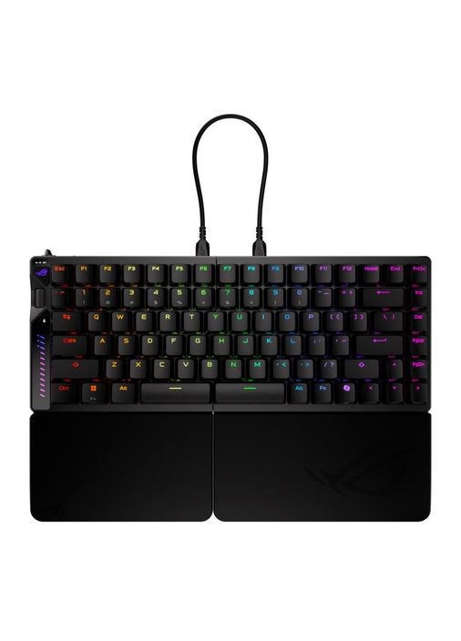 Клавіатура механічна 90MP043H-BKUA20 ROG Falcata split, 83key, Magnetic Switch, USB-A/WL/BT, EN, RGB, Asus (362712707)