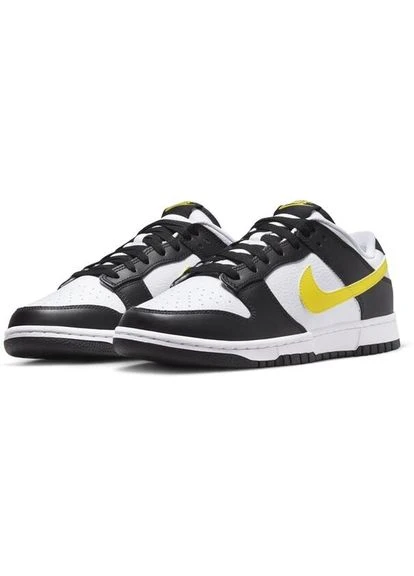 Білі кросівки біло-чорно-жовті fq2431-001 Nike DUNK LOW