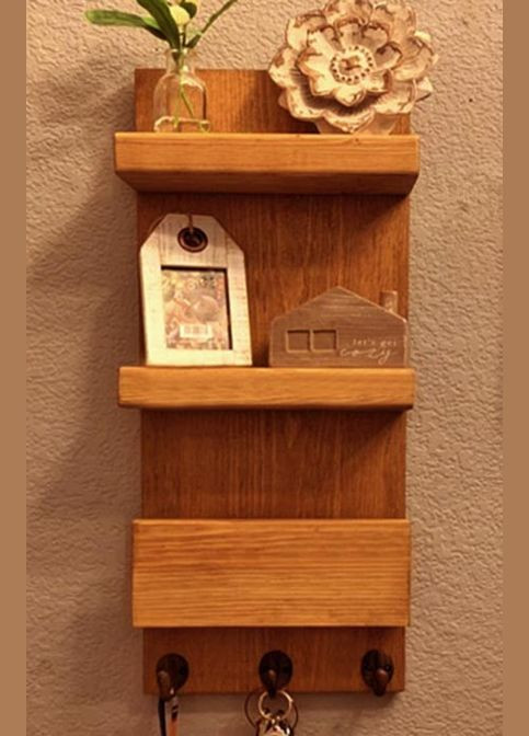 Ключница деревянная Ватмас 3 сиена (КЛЧ-310305) No Brand (327090133)