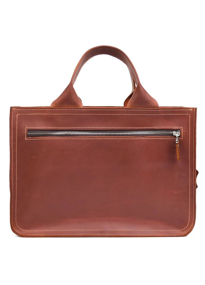 Сумка портфель шкіряна для документів ноутбука lim-380RB коньячна LIMARY (315772093)