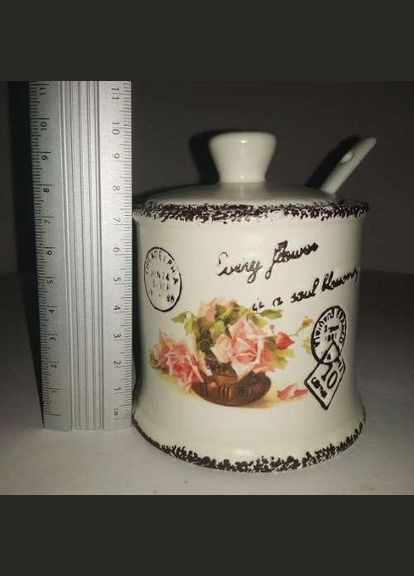 Сахарница керамическая Открытка роза (MR-20050-09) Maestro (328601599)