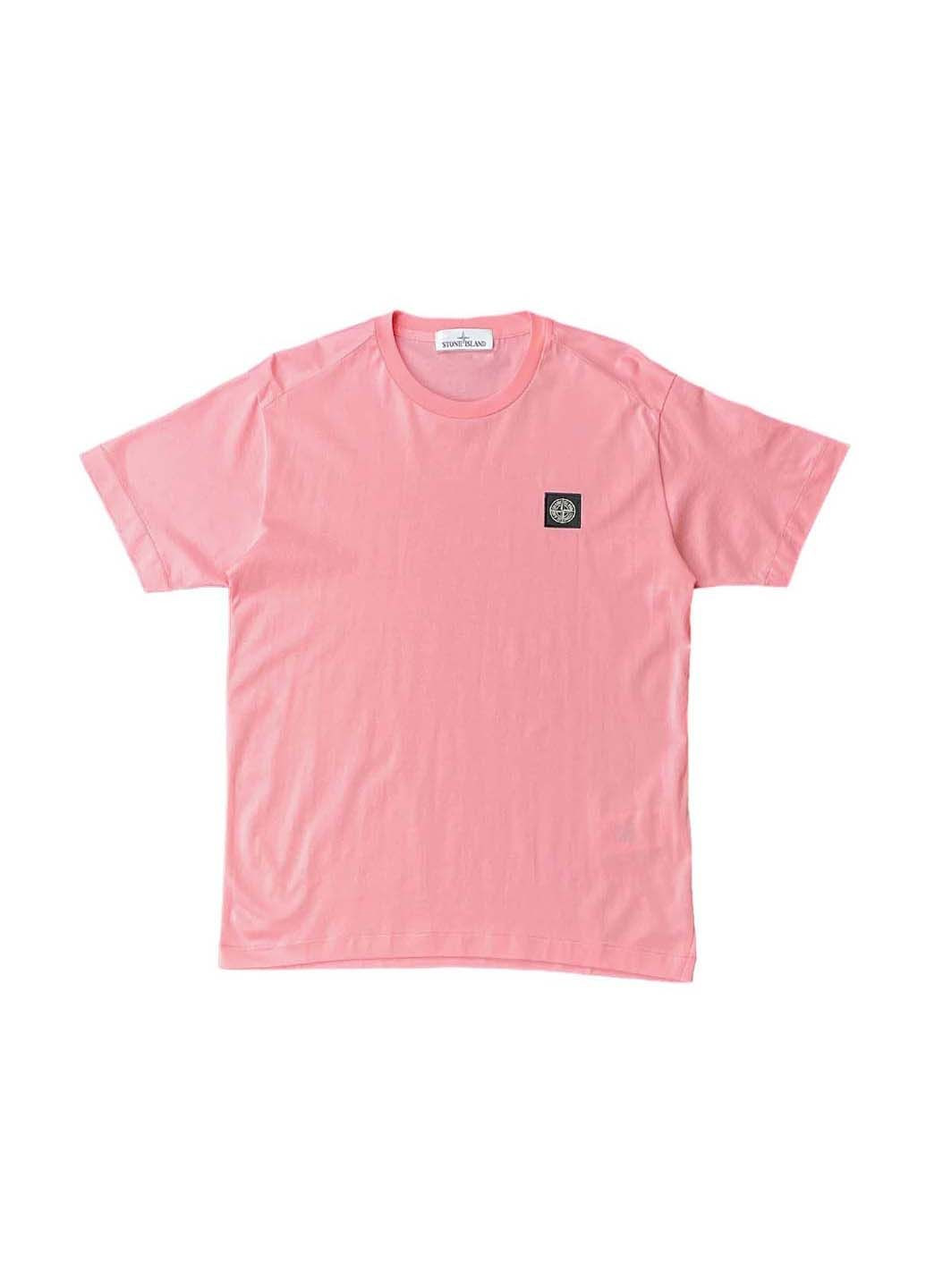 Розовая футболка 24113 pink Stone Island