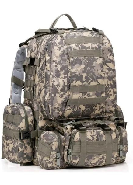 Рюкзак тактичний з підсумками військовий B08 Pixel 55L (2090045151) No Brand (328920837)