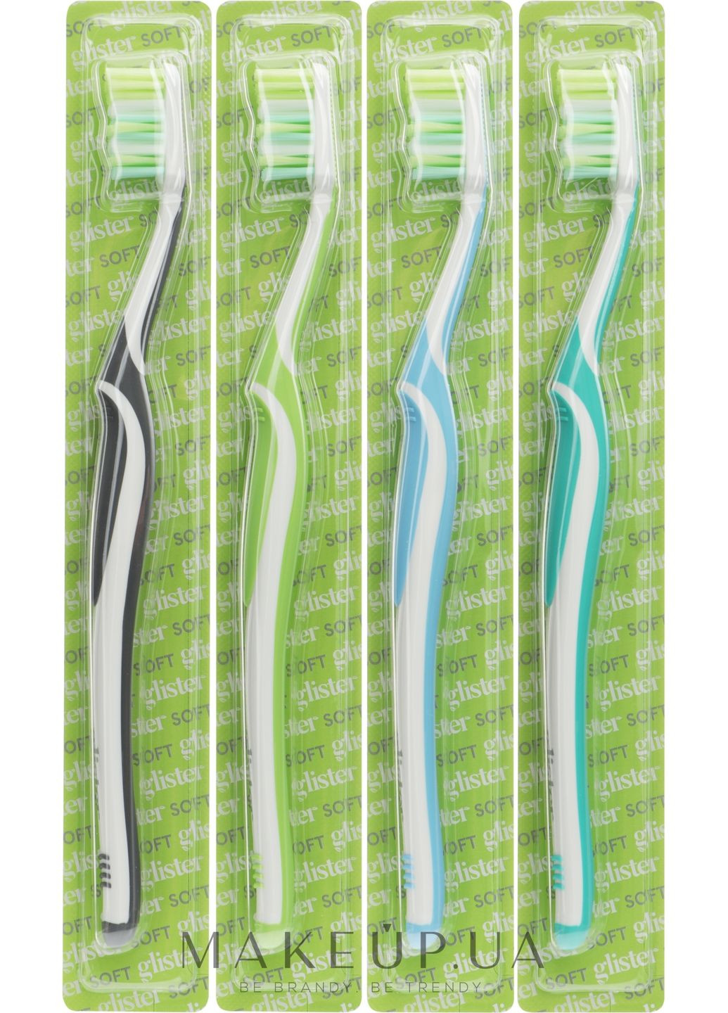 Зубная щетка для взрослых, мягкая жесткость, 4 шт. Glister 4шт (1295935-149650) Amway (368642577)