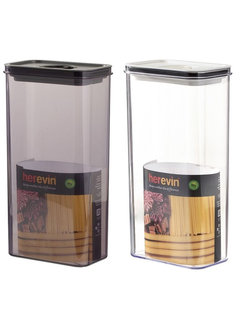 Контейнер Canister-Vacuum Lid-White-Black 3 л (161194-000) (7077946) Herevin (362474798)