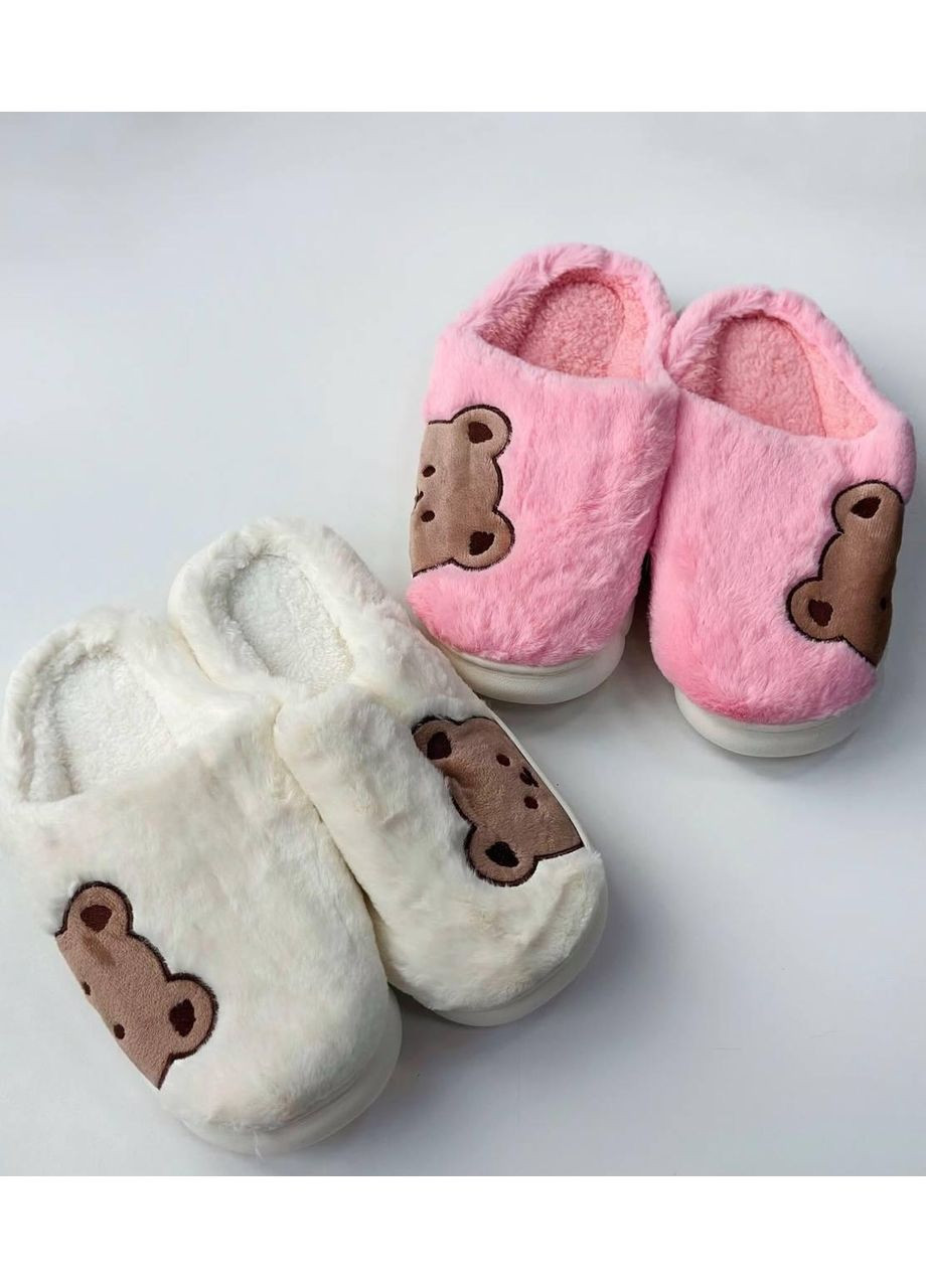 Розовые домашние тапочки женские, очень теплые открытые тапки на меховых меховых комнатных шлепанцах. тапки с мешками China