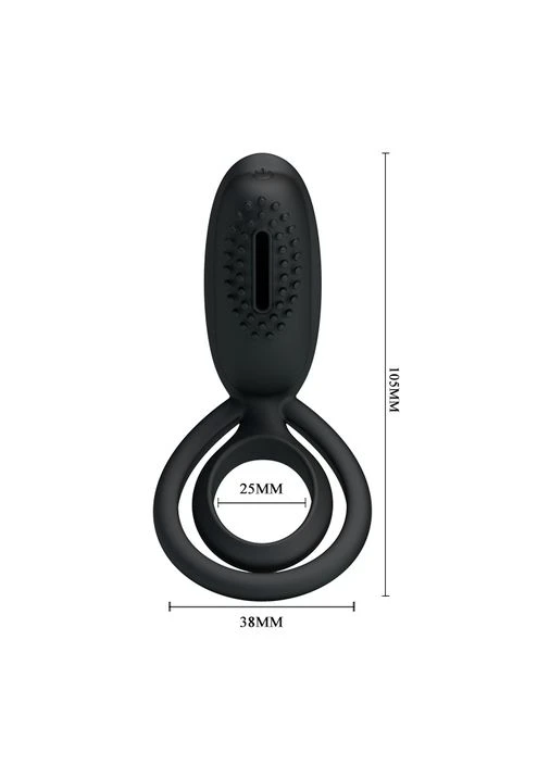 Эрекционное кольцо Pretty Love Penis Ring Черное CherryLove LyBaile (282708727)
