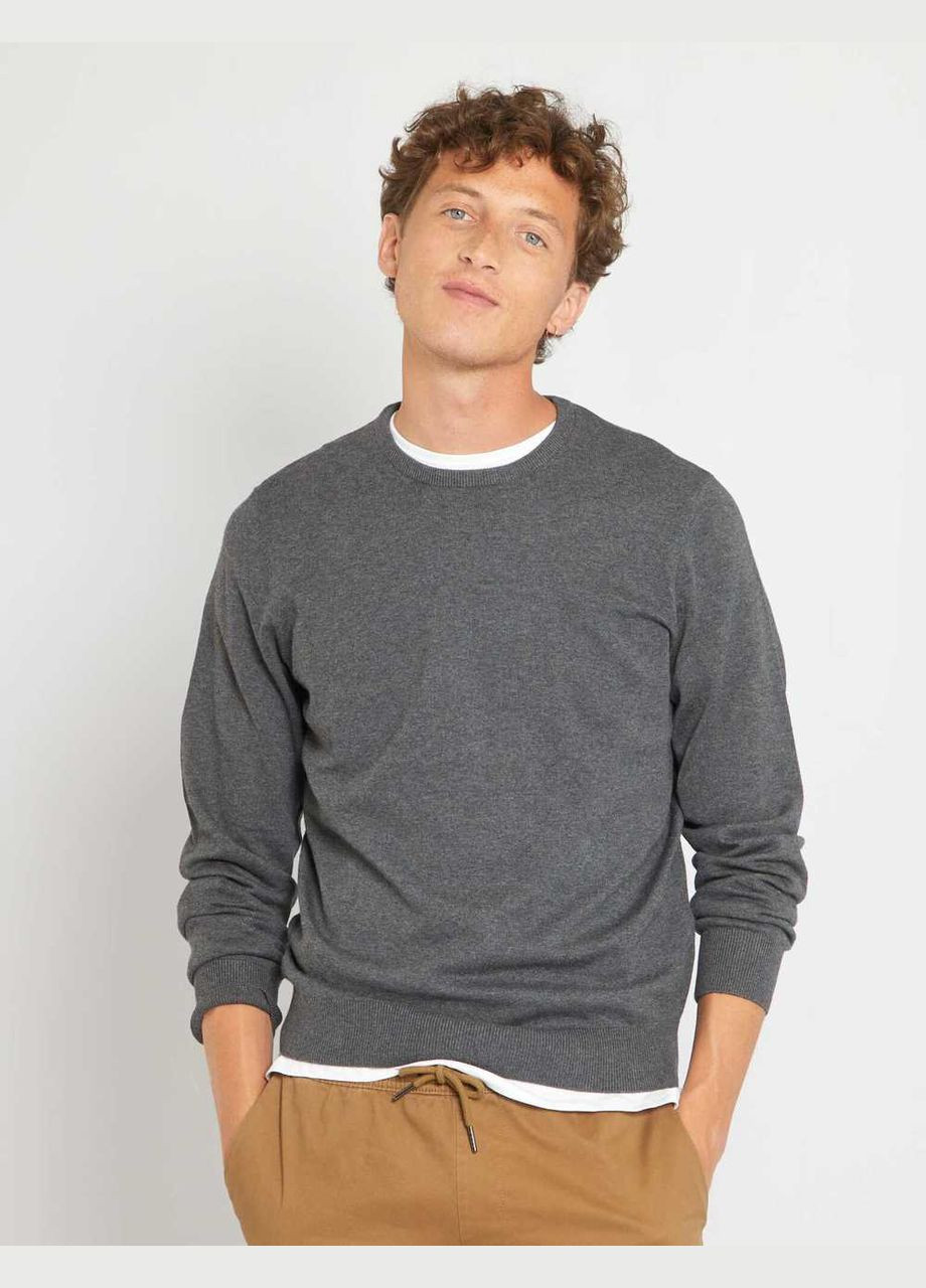 Темно-серый джемпер демисезон,темно-серый, Kiabi