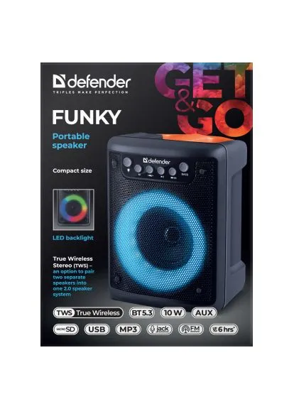 Акустическая система (65053) Defender Funky Black (388505034)