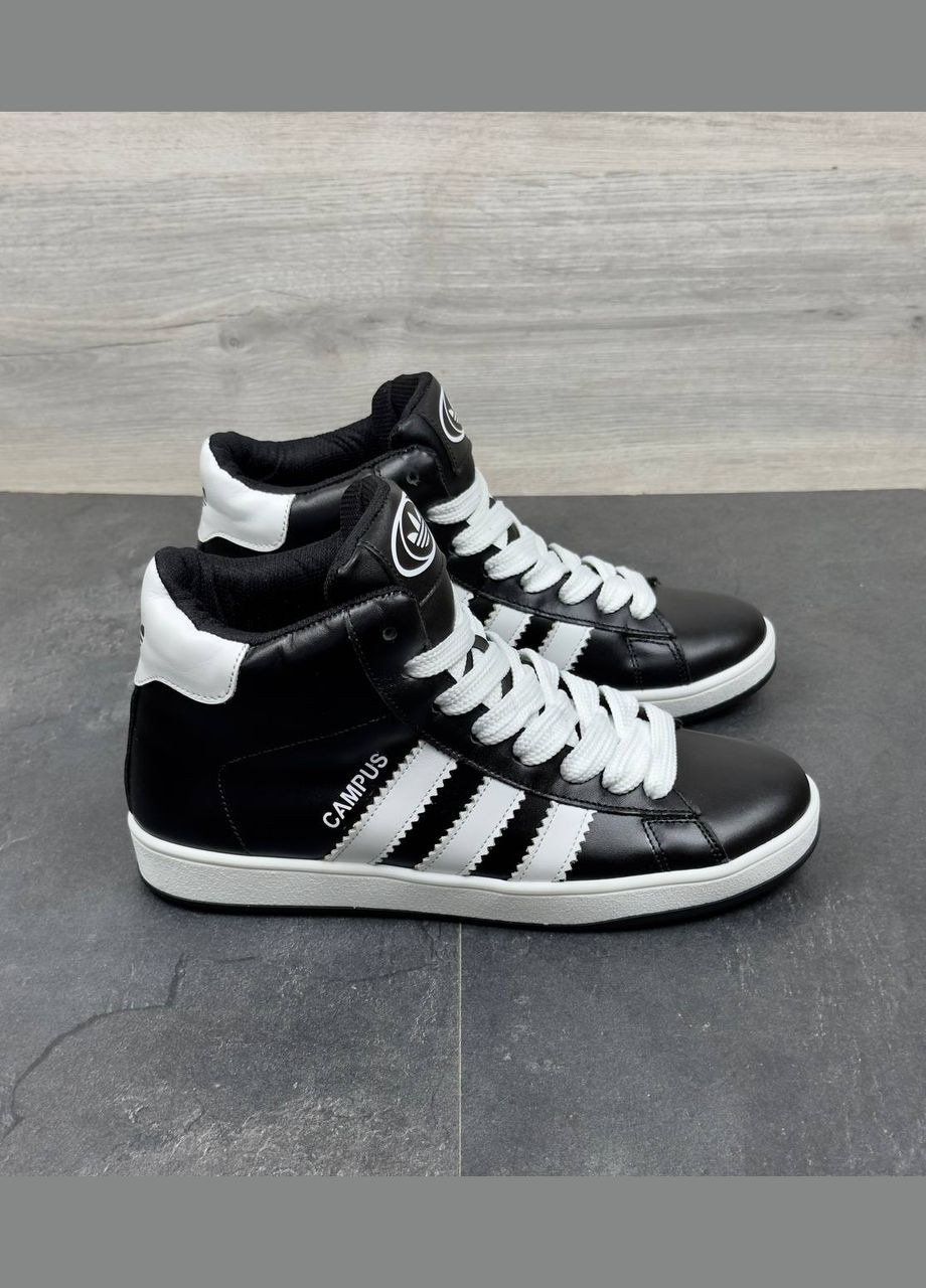 Черно-белые зимние зимние кроссовки No Brand