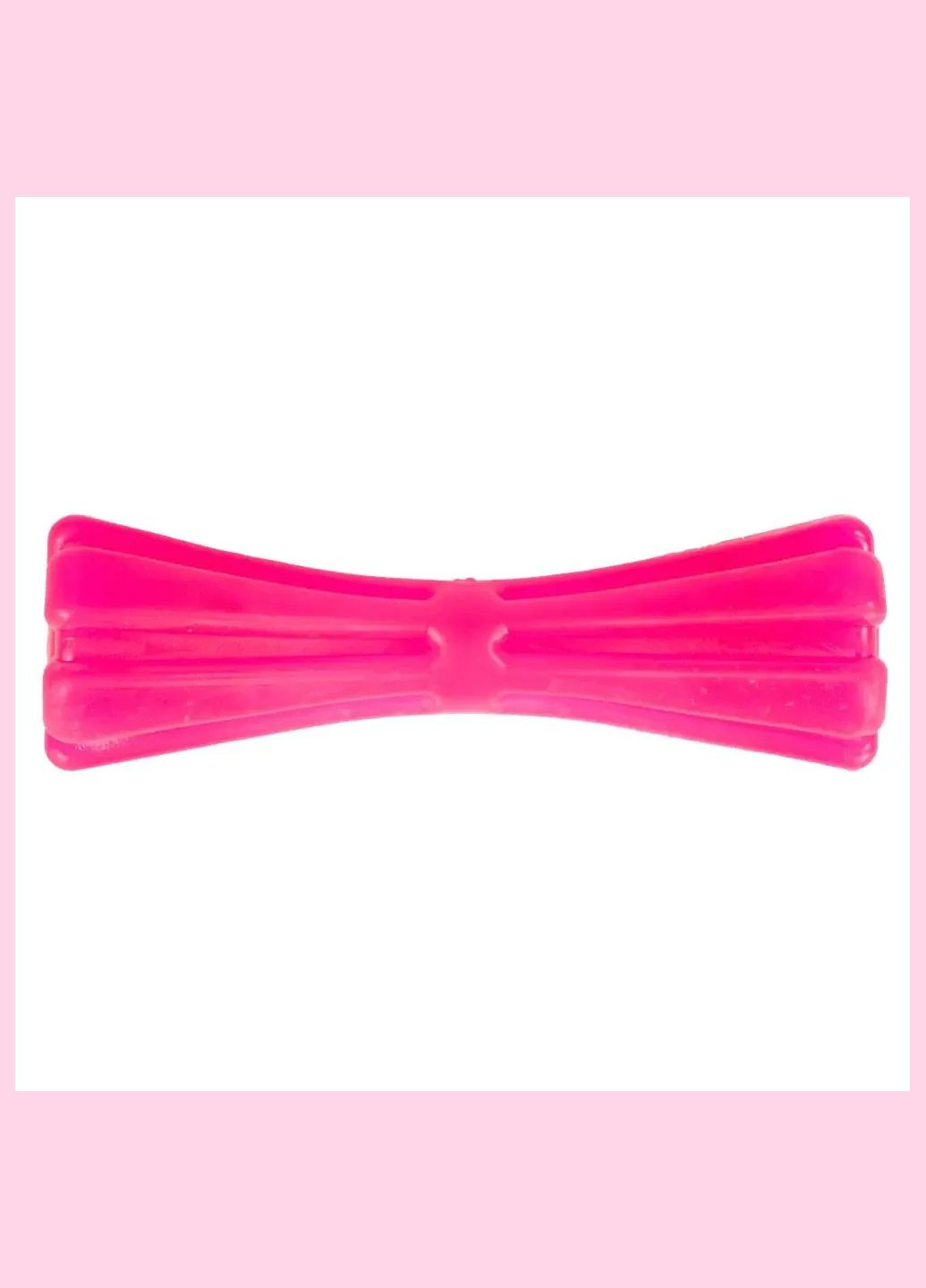 Іграшка для собак гантель 8 см, рожева AGILITY (278309661)