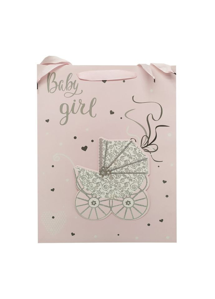 Подарунковий пакет 2369L, 40 х 30 х 0,1 Рожевий BMW (308997187)