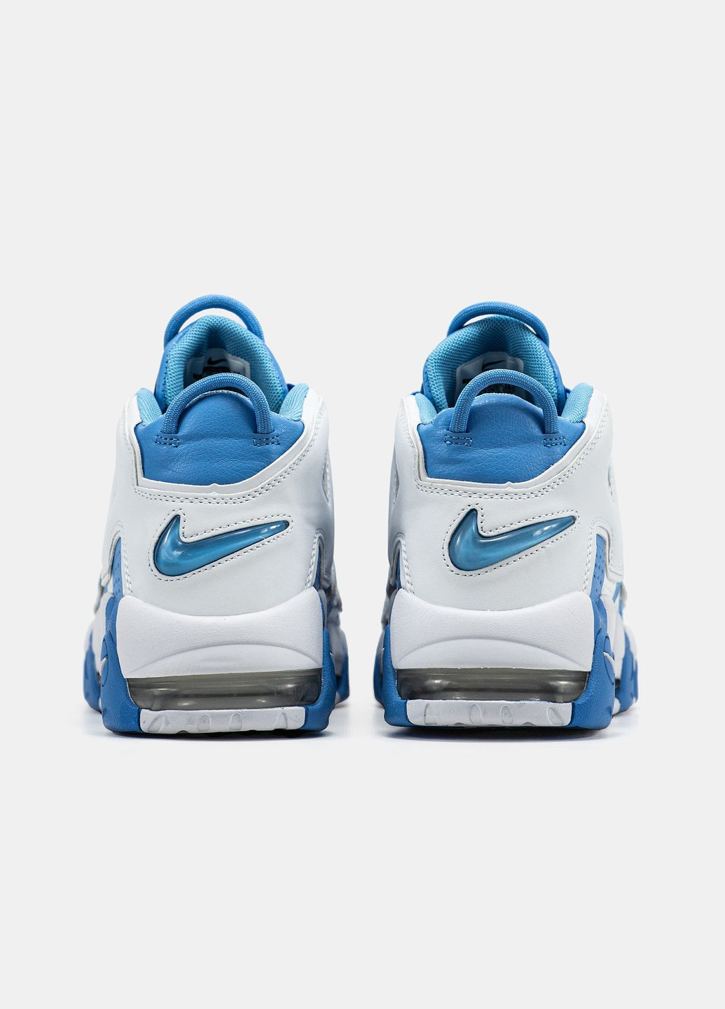 Синій Осінні кросівки чоловічі nike air more uptempo blue white | найк аір море аптемпо сині No Brand
