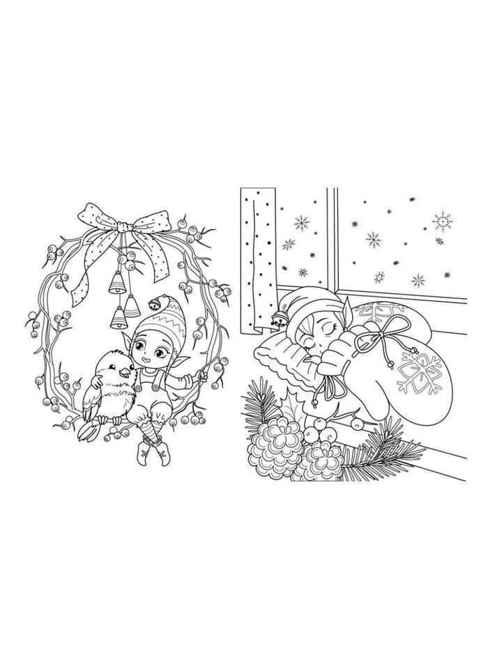 Большая книга раскрасок Новый год 1736010, 64 страницы Ranok Creative (318693538)