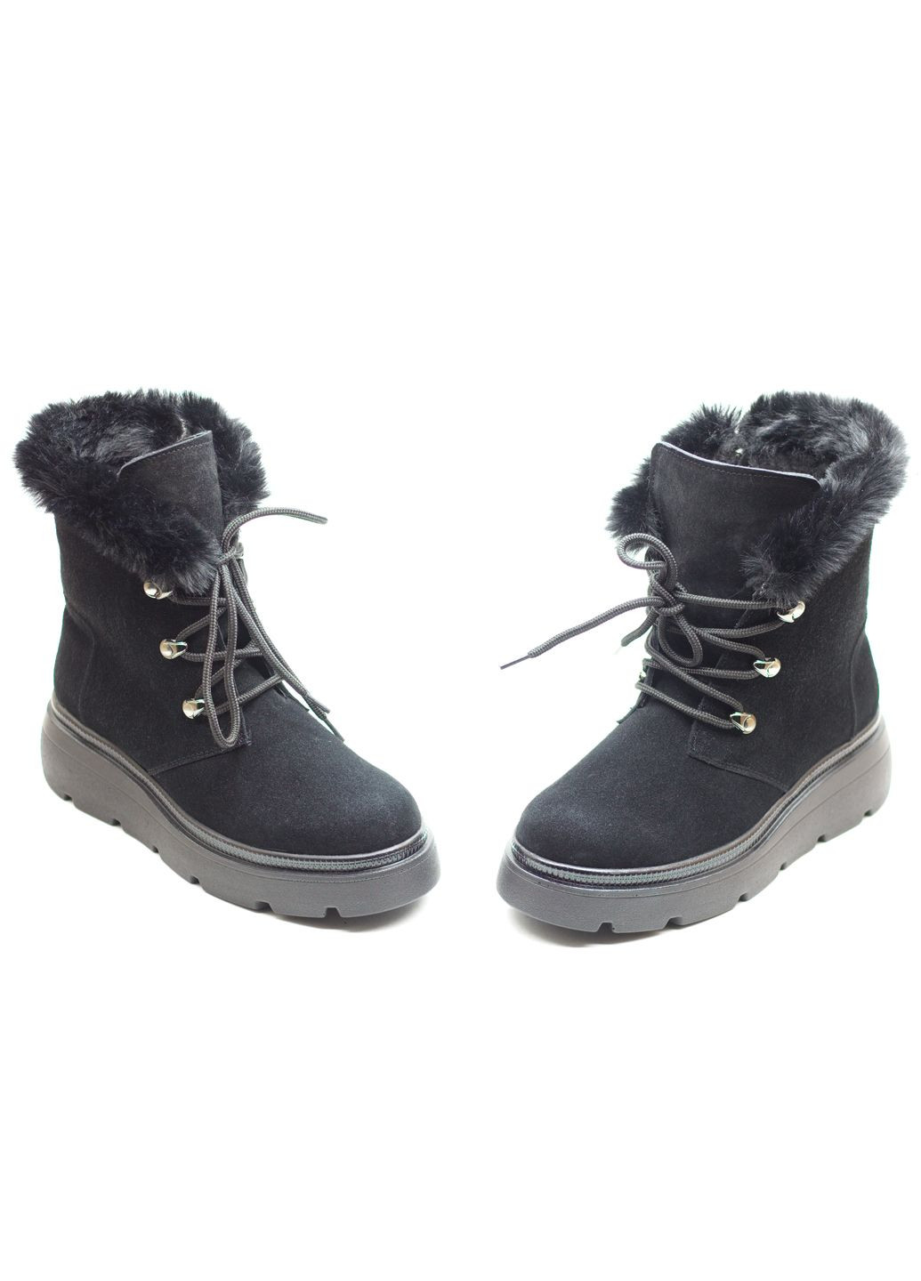 Зимние ботинки женские зимние из натуральной замши Zlett из натуральной замши