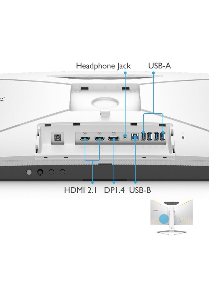 Монітор EX2710U WHITE (9H.LKTLA.TBE) BenQ (303125733)