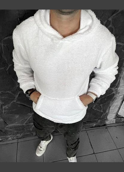 Худи мужчкие зимнее "Уютное тепло в каждом прикосновении" SF-0006 Белый, 50 Sofia (303403884)