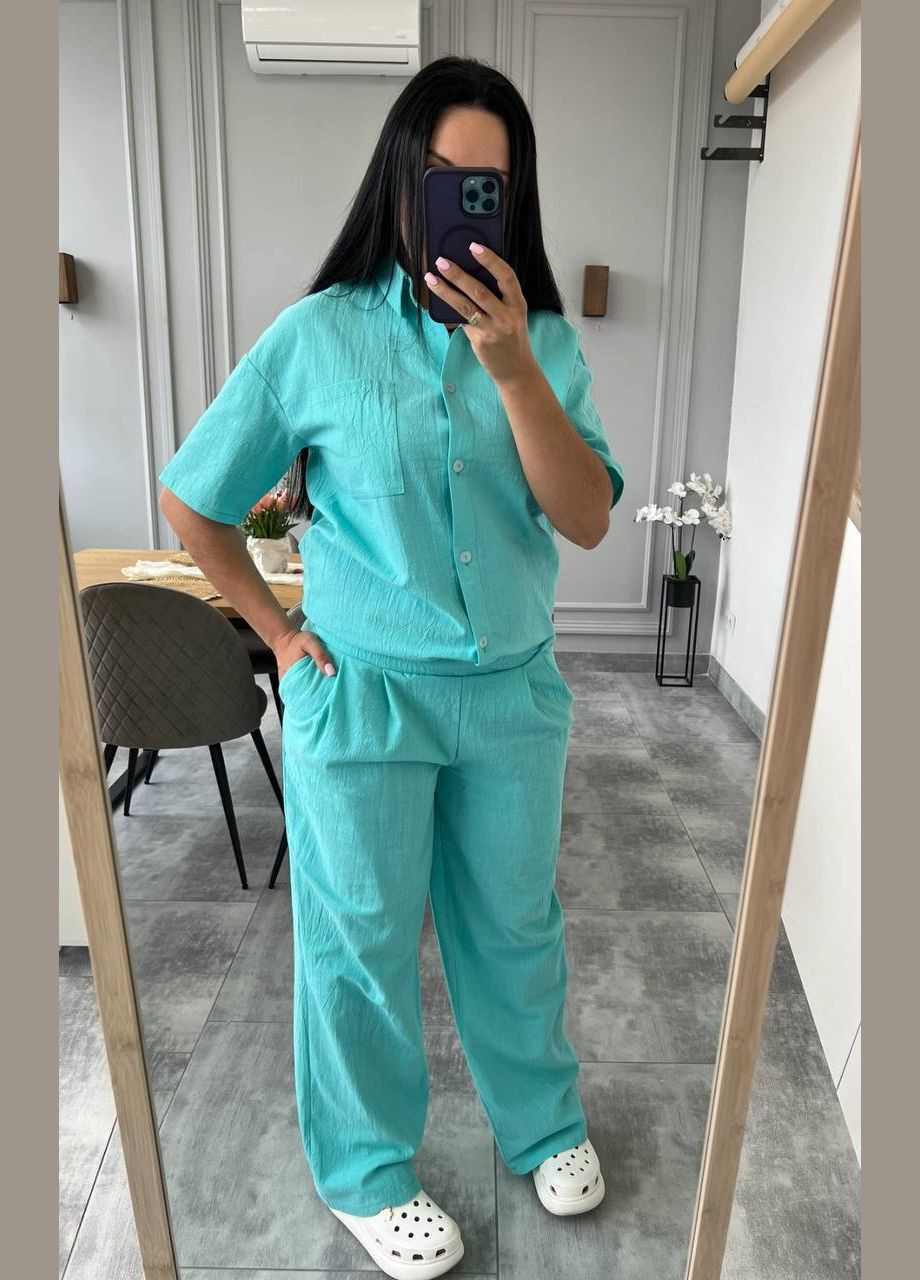 Жіночий костюм сорочка + штани Style Point (334709025)