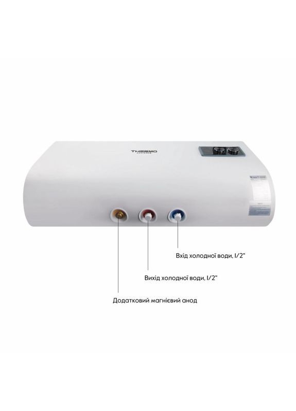 Водонагрівач електричний 50 л плоский горизонтальний, мокрий ТЕН 2 кВт (0,8+1,2) DT50H20G(PD) Thermo Alliance (349512672)