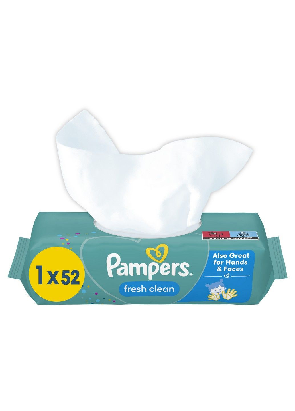 Дитячі вологі серветки Fresh Clean, 52 шт Pampers (304419217)