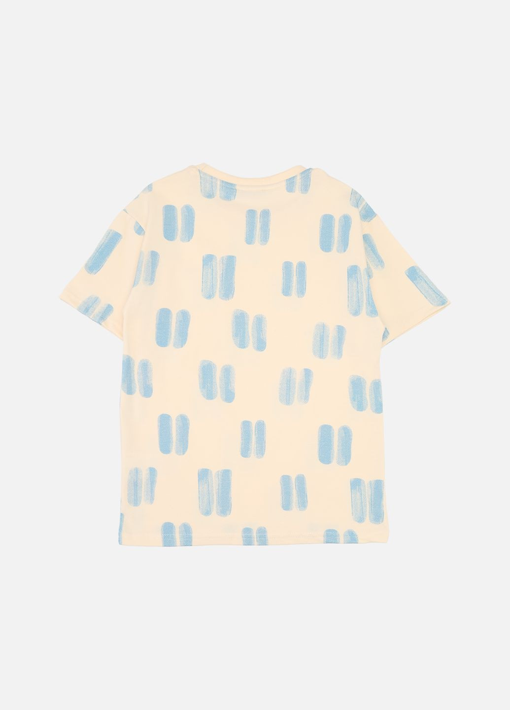 Бежевая летняя футболка с коротким рукавом для мальчика цвет бежевый cb-00277065 ALG