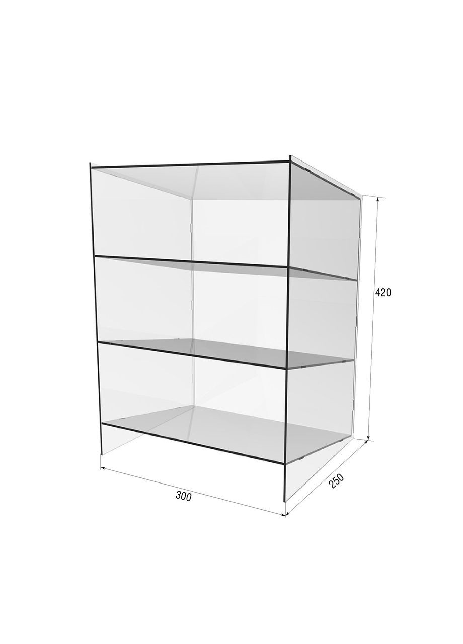 Вітрина-підставка для батончиків 300х250х420 Ekostar (368306857)