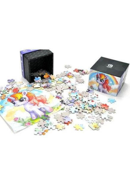 Пазли дитячі "Єдиноріг та Веселка" 160 елементів (QB500-002) qbee (362429040)