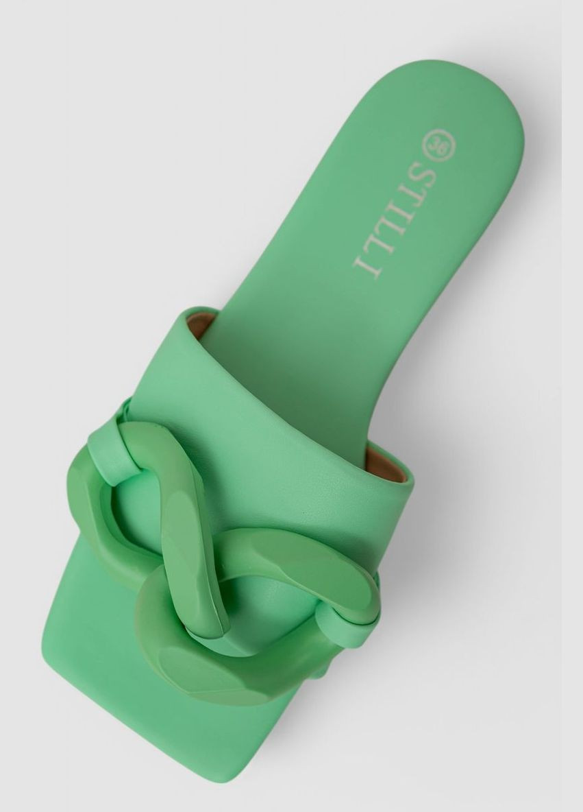 Зеленые шлепанцы женские,, 248rl165 Stilli